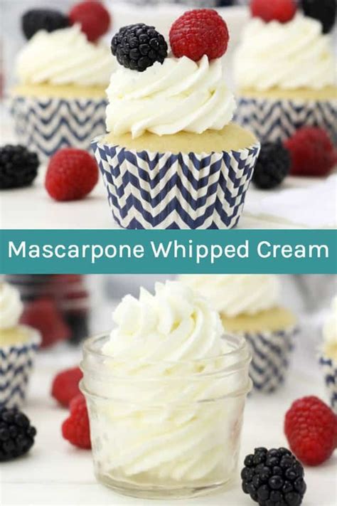 Looking for more easy dessert recipes? Mascarpone Whipped Cream is a thick, more stable whipped ...