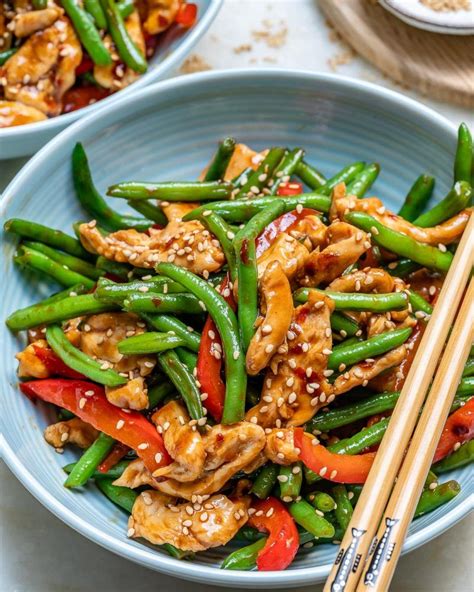 Combine the chicken with the vegetables and sauce. Make this Sesame Chicken Stir-fry on those Busy Back to ...