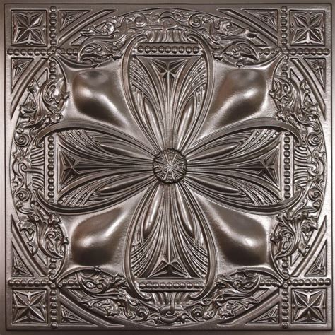 Ceiling tin tiles make my day lynda hammond ceiling tin tiles make my day lynda hammond so, i'm garage saling the other day at a neighbourhood sale having a good time as usual. Ceilume Avalon Faux Tin 2 ft. x 2 ft. Lay-in or Glue-up ...