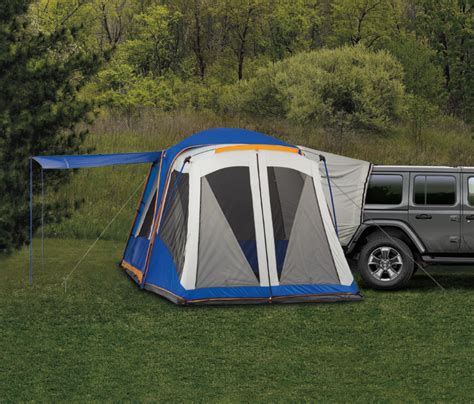 Mopar, dodge, chrysler, and plymouth are registered trademarks of chrysler llc. 2019 Jeep Compass Recreation Tent is blue and gray, has a ...