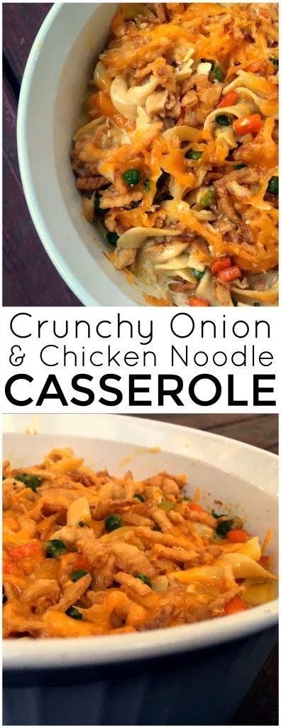 How to make grandma's chicken casserole: Grandma Betty's Crunchy Onion & Chicken Noodle Casserole ...