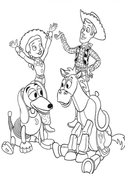 Includes woody coloring pages, as well as buzz lightyear, jessie, mr. Coloring Pages | Toy Story Woody And Jessie With Friends ...