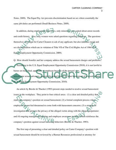 It's nothing more than an academic writing piece that summarizes the information on a specific topic taken from. Carter Cleaning Co. Case Study Research Paper Example ...