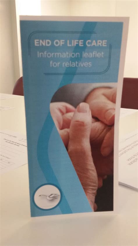 People nearing the end of life deserve the best care, wherever that may be. End of Life Care Relative Leaflet | Fab NHS Stuff