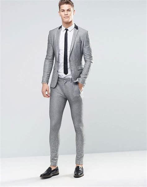 @jacksonscooper charlotte hornets starter jacket: ASOS+Super+Skinny+Suit+in+Grey+Ombré | Trajes hombre ...