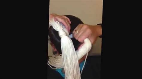 Style your hair in loose curls. How to put a Navajo Bun in your Hair - YouTube