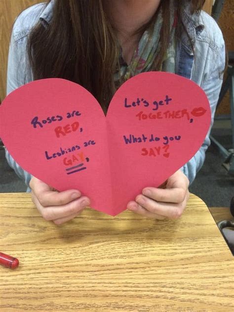 A cute valentine's quote is one way to make your sweetheart's day. 20 Perfect Lesbian Valentine's Day Cards From Tumblr in ...