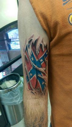 Printed on one side all the way through the fabric. Dont tread on me american flag tattoo by Tj Cornelius ...