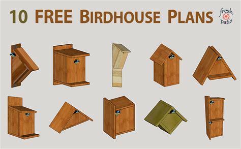 Cardinal nesting shelter birdhouse plans. 10 FREE DIY Birdhouse Plans Built for $3 - Simple No ...