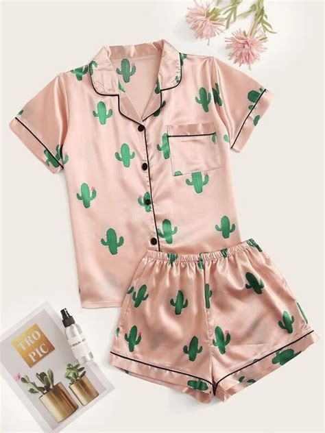 Please click accept cookies to continue to use the site. Cactus Print Satin Pajama Set for Sale Australia| New ...