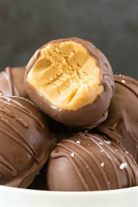 You haven't had a truffle, until you have these chubby hubby buckeye peanut butter truffles. Buck Eye Truffle - Buckeyes Recipe Food Network Kitchen ...