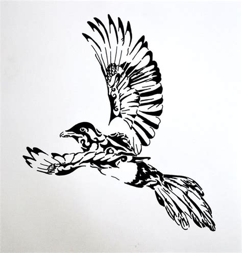 Click here to visit our gallery Tribal tattoo designs, Tattoo sketches, Magpie tattoo