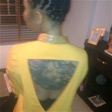 Nollywood actress, tonto dikeh, shared this smashing hot photo of herself as she rocked a yellow outfit revealing her tattoos for an event yesterday. Tonto Dikeh Shows Off Her Back Tattoo At Rukky Sanda's ...