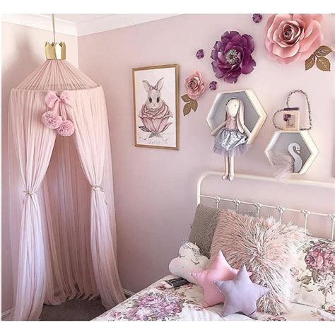 Surrounding your bed with fabric adds romance and a timeless element to your bedroom. Kids Girls Bed Canopy Mosquito Net Curtains Decorative ...