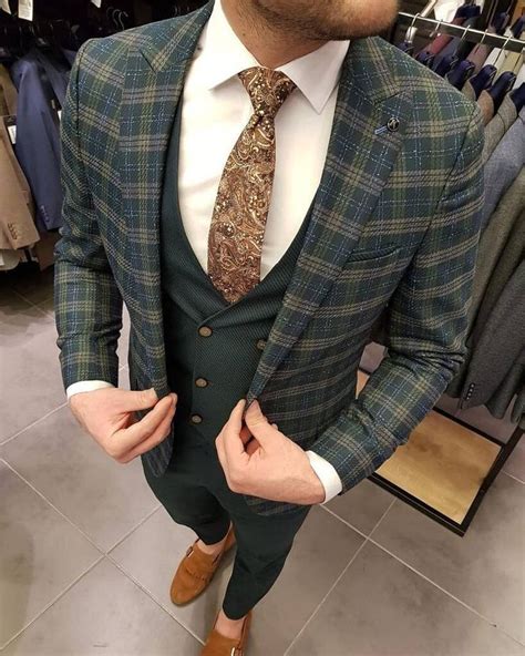 $30 off select tuxedo and suit rentals. Kingston Green Plaid Slim-Fit Suit in 2020 | Fashion suits ...