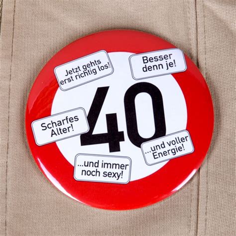 Wähle einfach das gewünschte bild aus der kategorie geburtstag bilder gif und klicke auf einen der darunter angezeigten codes. Riesen Button | XXL-Button Verkehrsschild 40