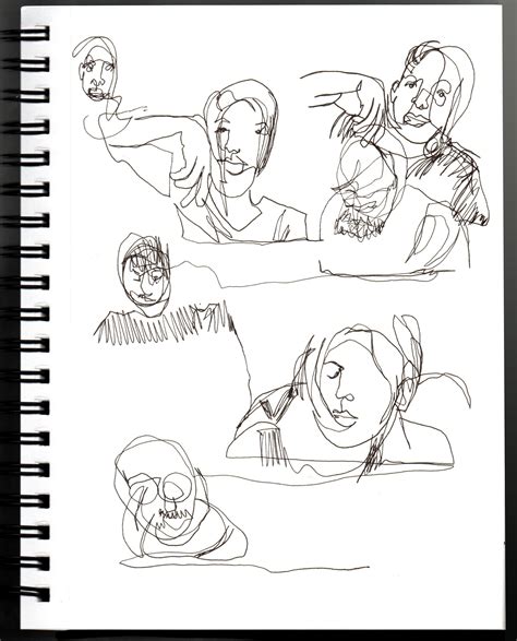 One of the team members would be. Blind Contour Drawing Instructions | Little NEO Creative