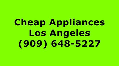 We make our mattresses with the same quality and specs as the brand names such. Cheap Appliances Los Angeles (909) 648-5227 - YouTube