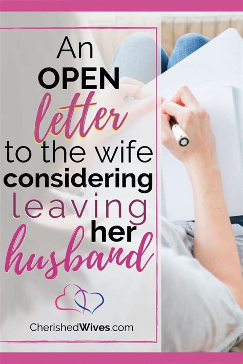 We did not find results for: An Open Letter to the Wife Who is Considering Leaving Her ...