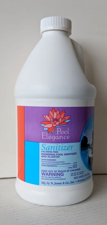 The owner ran the business and he was very mean to his. Pool Elegance Sanitizer 1/2 Gallon - Gary Pools