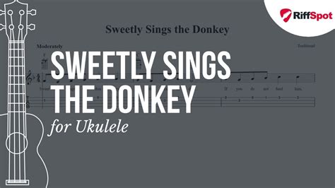 24 donkey round accent on achievement trumpet. Sweetly Sings the Donkey Ukulele Tab - YouTube