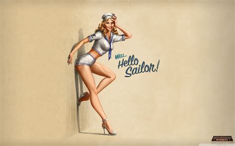 Download hd wallpapers for free on unsplash. "Hello Sailor!" Pin-Up Style 4K HD Desktop Wallpaper for ...