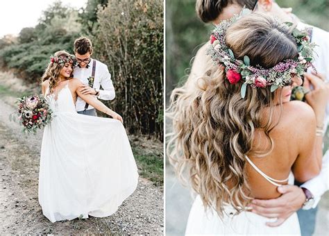 Weitere ideen zu blumenkranz, blumenkranz hochzeit, blumenkranz haare. Romantische Boho Hochzeit | Boho hochzeit, Hochzeit ...