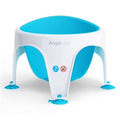 Strong and light weight with sturdy design base. Angelcare Soft Touch Baby Bath Seat (Aqua) - Playtime ...