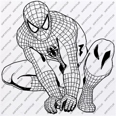 You will receive a.zip file containing: Spiderman Svg File-Spiderman Original Svg DesignTattoo Svg ...