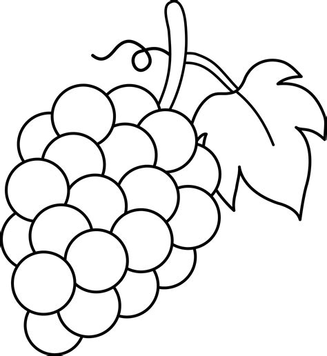 Check spelling or type a new query. Grapes Black and White Lineart - Free Clip Art