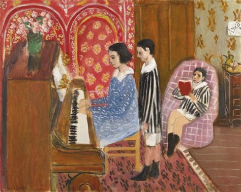 C'est ce tableau qui sert de canevas à la leçon de musique. Henri Matisse - La Leçon de piano 1923 | Henri matisse ...