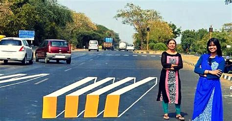 Designed by the dutch firm lighted zebra crossing, and installed free of charge for the municipality, this crossing makes pedestrians more visible at the design of the crossing is intended for two types of roadways, using either pavers or asphalt. Mother-Daughter Duo Painted a 3D Zebra Crossing In Ahmedabad