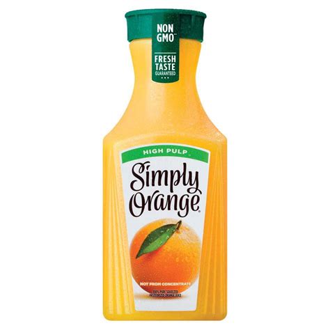 Oranges don't have a lot of calcium on their own, but many brands fortify their orange juice with calcium. Simply High Pulp 100% Orange Juice - Shop Juice at H-E-B