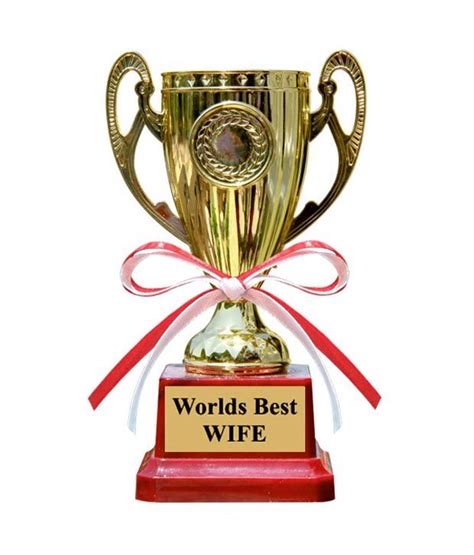 Your wife is your partner in life. Everyday Gifts Worlds Best Wife Trophy: Buy Everyday Gifts ...