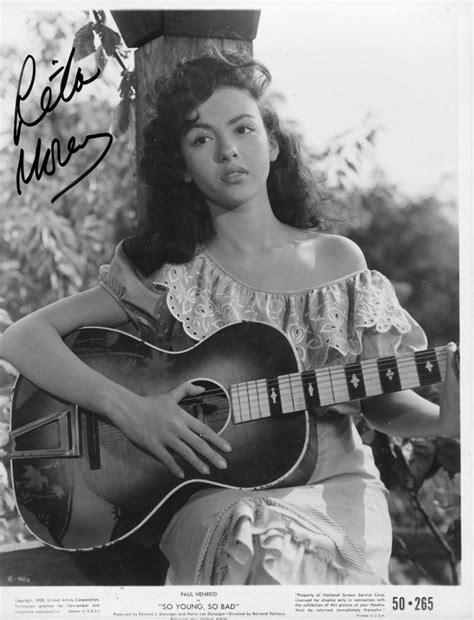 So you can imagine my awe when i had the very unexpected opportunity. A young Rita Moreno in her first movie role in So Young ...