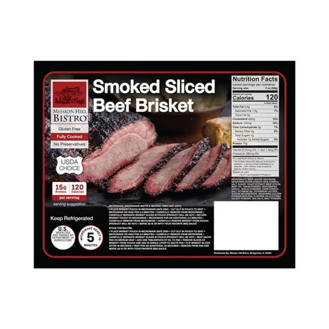 9h às 17h domingo loja: Mission Hill Bistro Sliced Beef Brisket (per lb) - Instacart