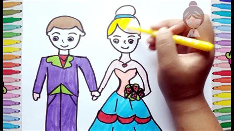 The book gives guidelines to the reader first observation and then translating them into paper. Coloring and Drawing Book Bride and Groom with Blue Dress ...