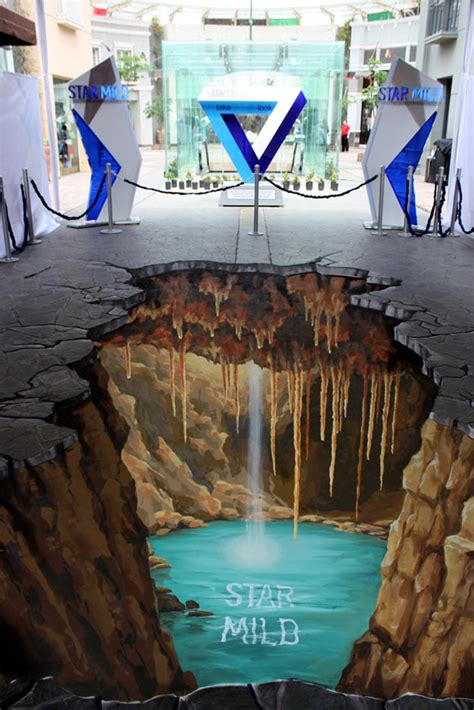 3d flooring art with dolphin and sea charm. 3D Street Painting Starmild
