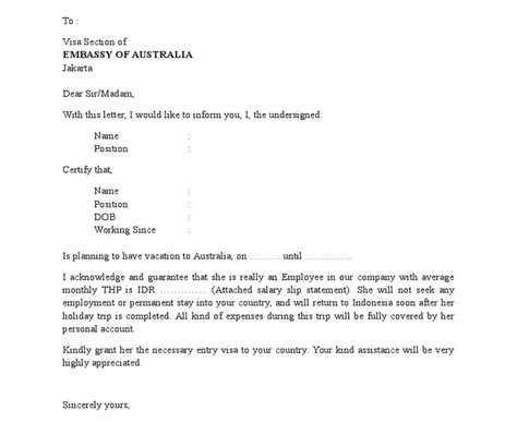 Surat resmi, contoh surat rasmi, contoh surat undangan, surat rayuan oum via www.slideshare.net. Contoh Surat Rayuan Visa Australia - Sample Site l