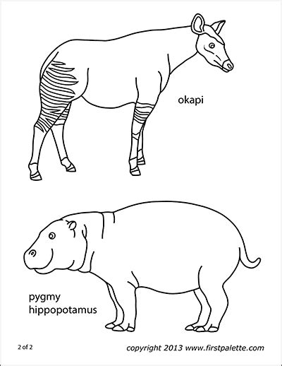 Coloring pages to print animal coloring pages printable coloring pages coloring sheets okapi unique animals zebras republic of the congo animal kingdom. Okapi | Free Printable Templates & Coloring Pages ...