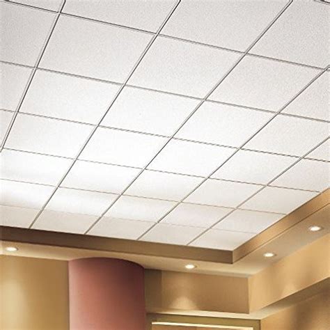 These drop ceilings are designed to absorb, block and diffuse sound. Acoustical Ceiling Tile 24"X24" Thickness 3/4", PK12 ...
