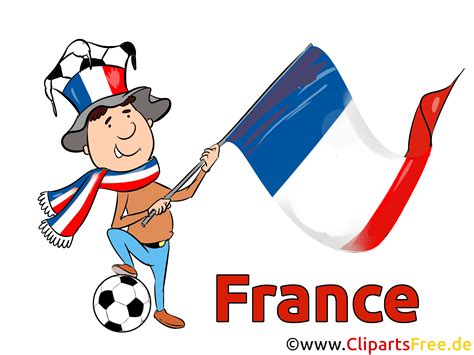 Voor nederlanders is frankrijk een belangrijk vakantieland. Vlag Frankrijk voetbal clipart grafisch gratis