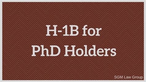 How do i help my. H-1B for PhD Holders & Students - STEM, Cap, Rules, Green Card