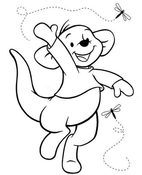 114 winnie the pooh pictures to print and color. High-quality Roo coloring pages for children to print for free