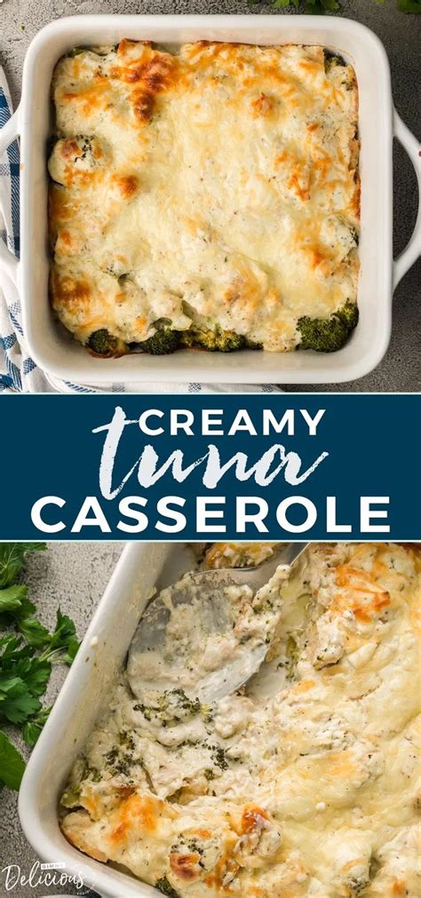 Drain and add back to skillet. Creamy Tuna Broccoli Casserole (Low carb, Keto) | Gimme ...