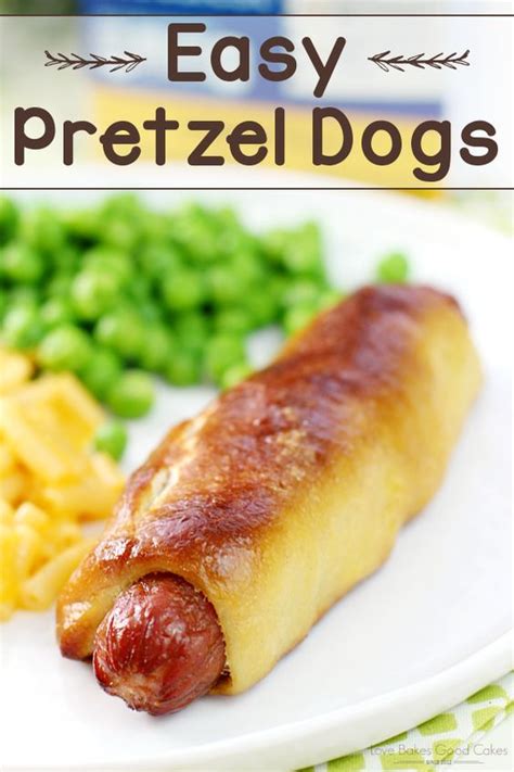 Then cut 3 diagonal slits on top of the bread, not too deep. Easy Pretzel Dogs | Recipe | Pretzel dogs, Food recipes ...