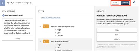 Get organized for all your data center needs. Create and publish a quality assessment template