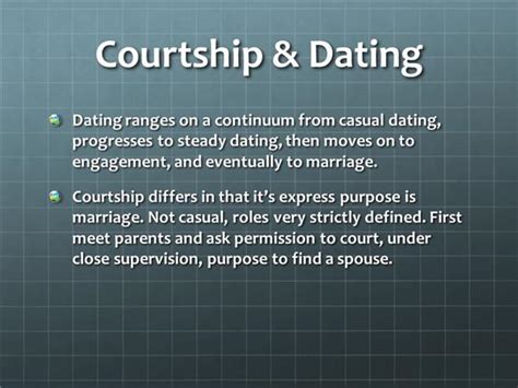 So courtship, just as a term, has meaning and value to a christian. Difference between relationship and casual dating | The ...
