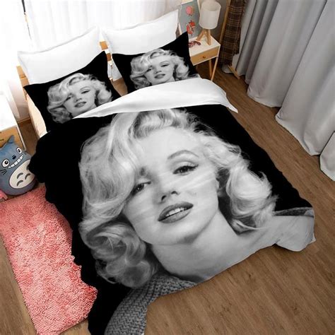 800 x 800 jpeg 373 кб. (1) 3D Black White Marilyn Monroe Quilt Cover Set Bedding ...