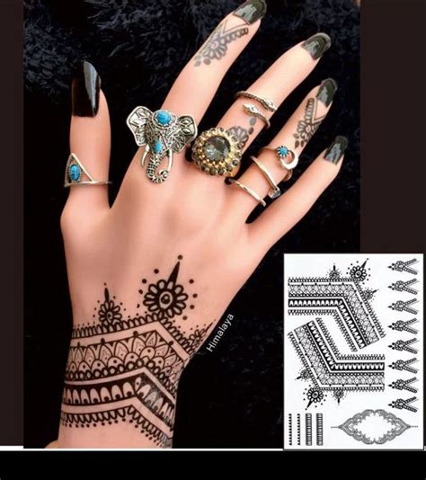 Henna is a plant native to northern africa, western and southern asia, and northern australasia. Temporary Henna Tattoos | Henna tattoo temporary, Henna ...